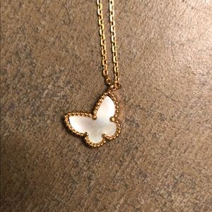 Sweet Alhambra Butterfly Pendant Necklace